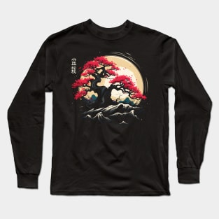 Traditional Japanese Bonsai Tree Long Sleeve T-Shirt